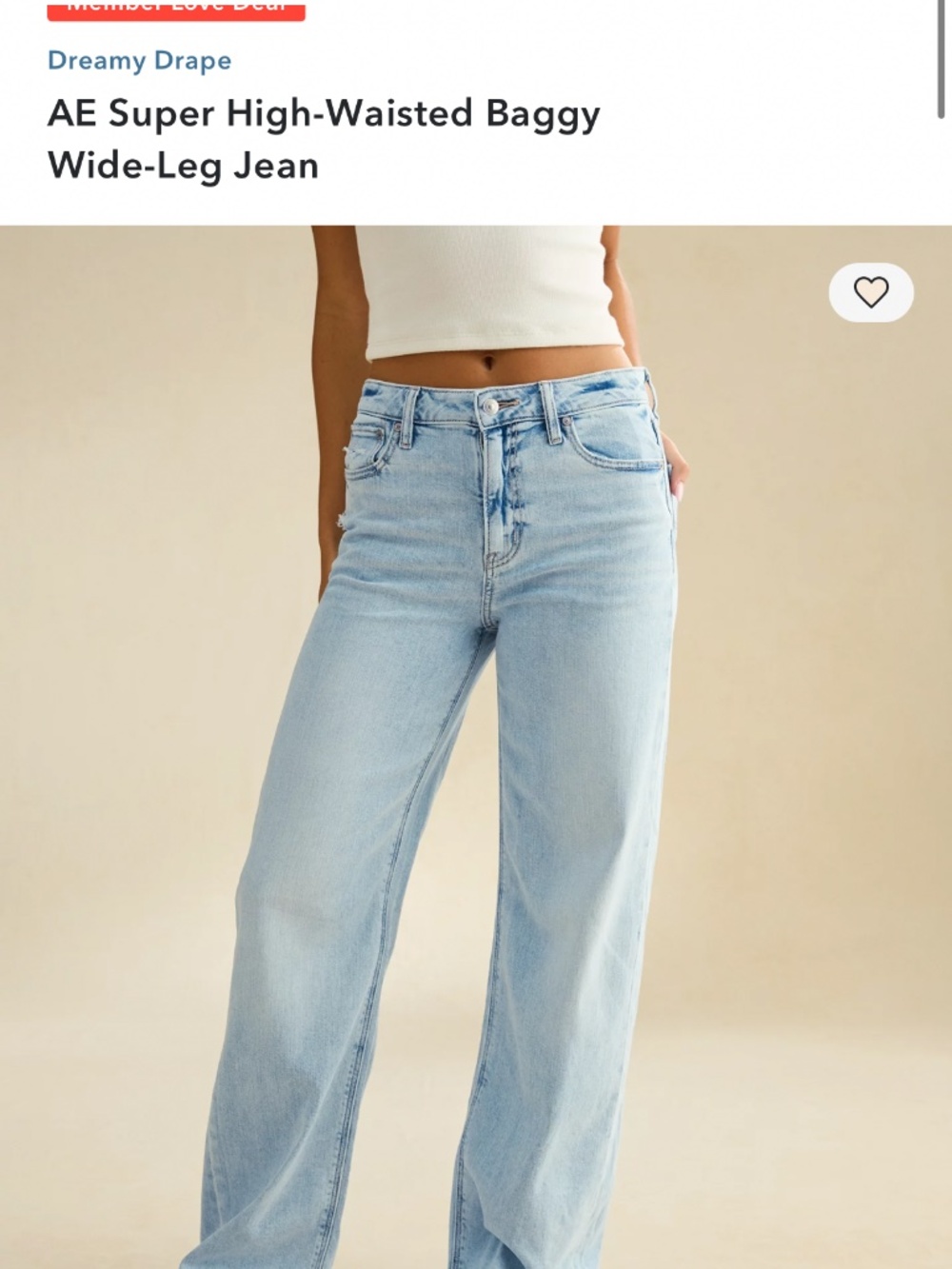 American Eagle Dreamy drape jeans